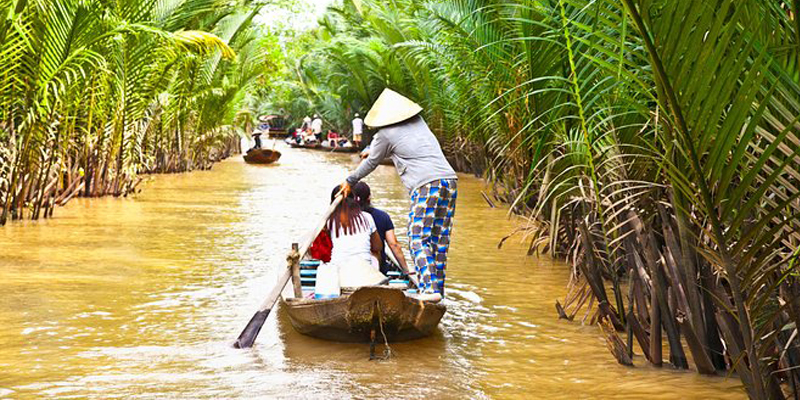 Mekong Delta by rowing boat