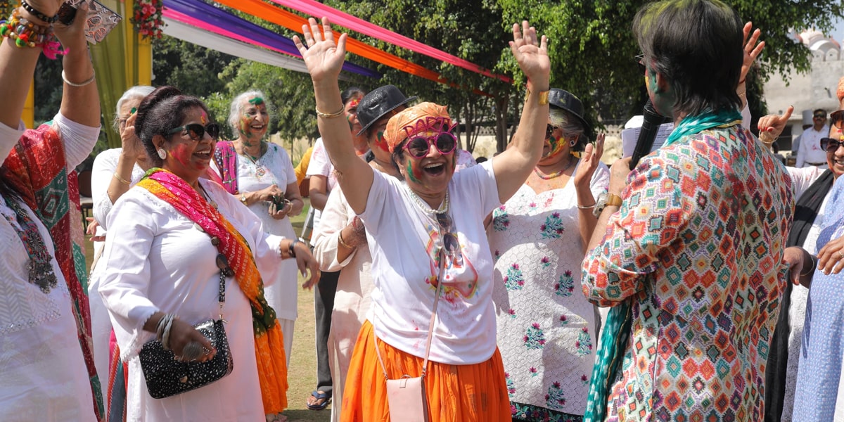 Holi Celebration Senior Citizen Group Tour